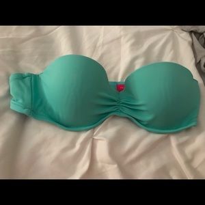 teal pink victoria secret bathing suit top